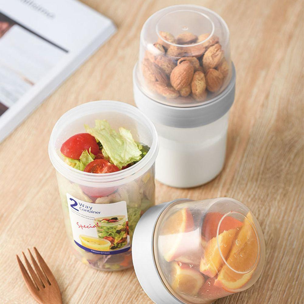 Portable Multi-purpose Double-layer Lunch Cup Sealed Container Fresh-keeping Box Storage Jars 150+330ml
Portable Multi-purpose Double-layer Lunch Cup Sealed Container Fresh-keeping Box Storage Jars 150+330ml
