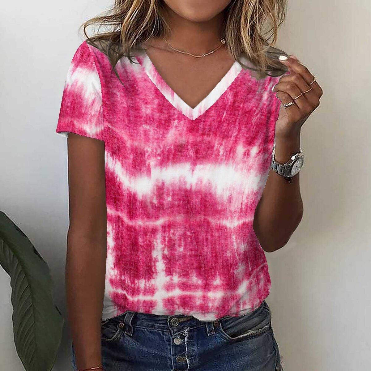 Модная футболка с 3D принтом подсолнечника и цветочным принтом, летние женские футболки с v-образным вырезом в стиле Харадзюку, уличная одежда больших размеров, футболки Y2k, верхняя женская одежда XL