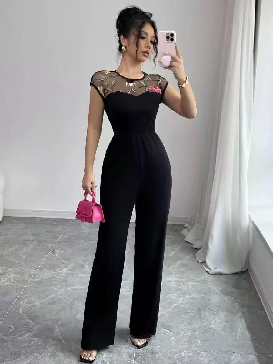 Elegant Lace Patchwork High-Waist Jumpsuit for Women 2XL чорний
Elegant Lace Patchwork High-Waist Jumpsuit for Women 2XL чорний