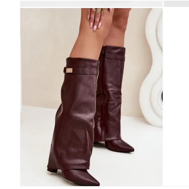 pointed head large tube circumference straight tube metal buckle medium long tube boots large size thick heel trouser tube boots 39
pointed head large tube circumference straight tube metal buckle medium long tube boots large size thick heel trouser tube boots 39