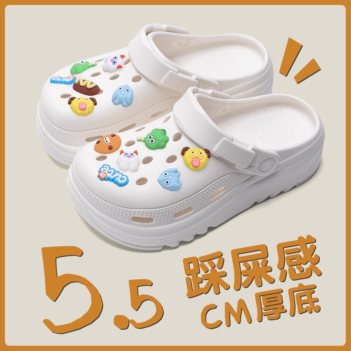 Hole shoes summer female cartoon cute platform outdoor beach non-slip bag head beach cool slippers 40-41 білий
Hole shoes summer female cartoon cute platform outdoor beach non-slip bag head beach cool slippers 40-41 білий