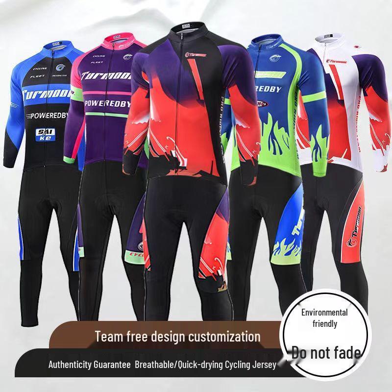Unisex Quick-Dry Long Sleeve Cycling Jersey & Pants Set for Spring/Autumn - Breathable Thin Style for Road & Mountain Biking L
Unisex Quick-Dry Long Sleeve Cycling Jersey & Pants Set for Spring/Autumn - Breathable Thin Style for Road & Mountain Biking L