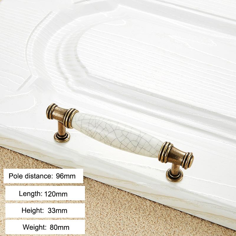 Zinc Alloy Drawer Knobs Wardrobe Door Puller White Ceramic Cracked Cabinet Handle with 22mm Screw 5018-76 Yellow Crack
Zinc Alloy Drawer Knobs Wardrobe Door Puller White Ceramic Cracked Cabinet Handle with 22mm Screw 5018-76 Yellow Crack
