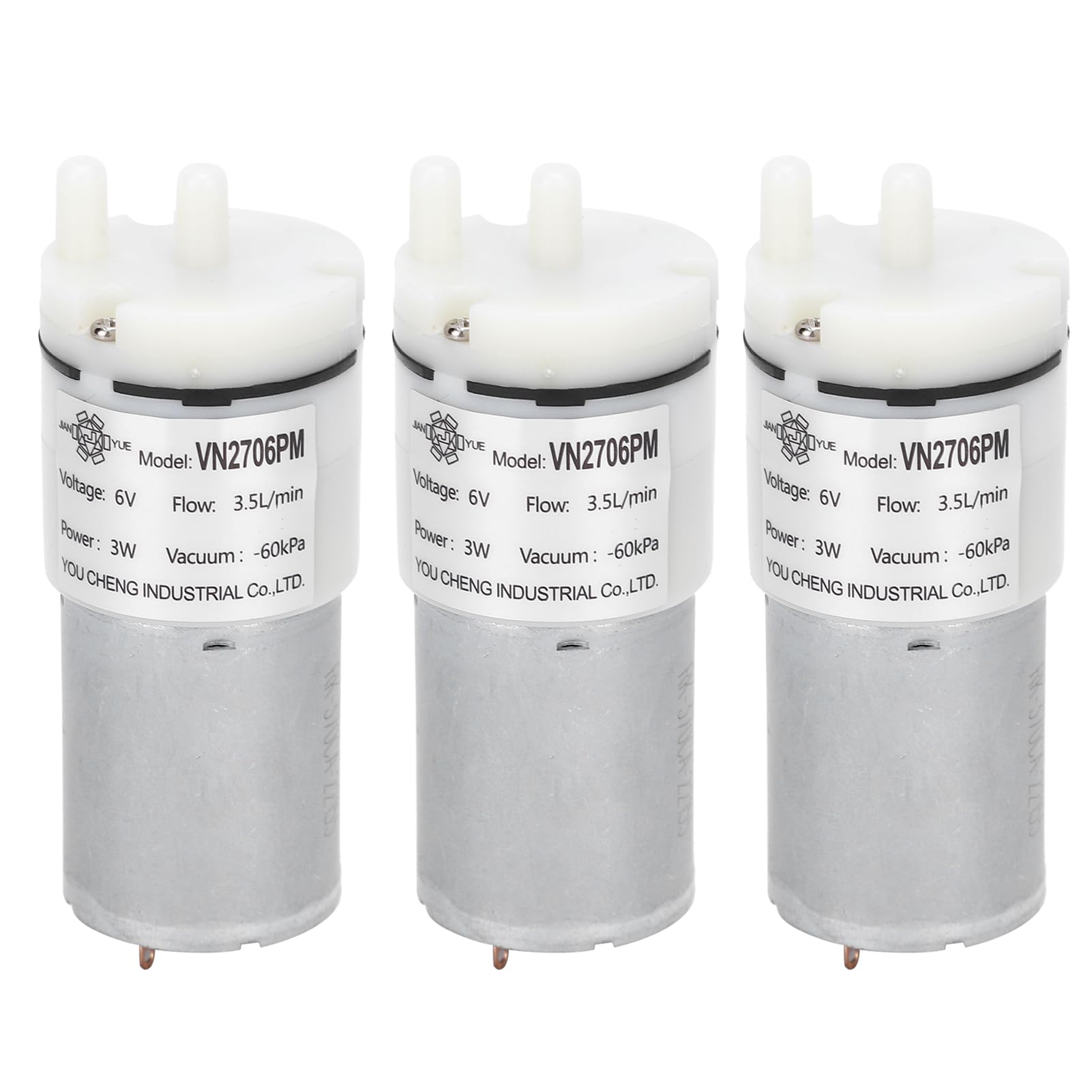 Mini Water Pump, 3.5L/min Flow, Small DC Diaphragm Pump, DC6V, VN2706PM, 3-Piece Set
Mini Water Pump, 3.5L/min Flow, Small DC Diaphragm Pump, DC6V, VN2706PM, 3-Piece Set