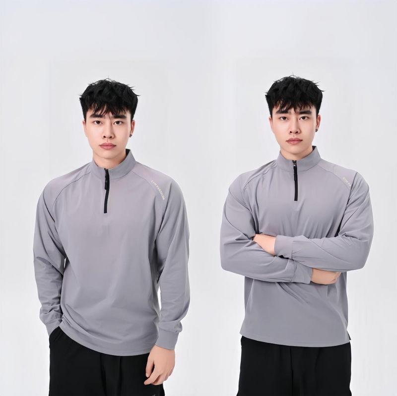 180G быстросохнущая футболка для фитнеса с длинным рукавом и полумолнией L for 140-160 lbs
180G быстросохнущая футболка для фитнеса с длинным рукавом и полумолнией L for 140-160 lbs