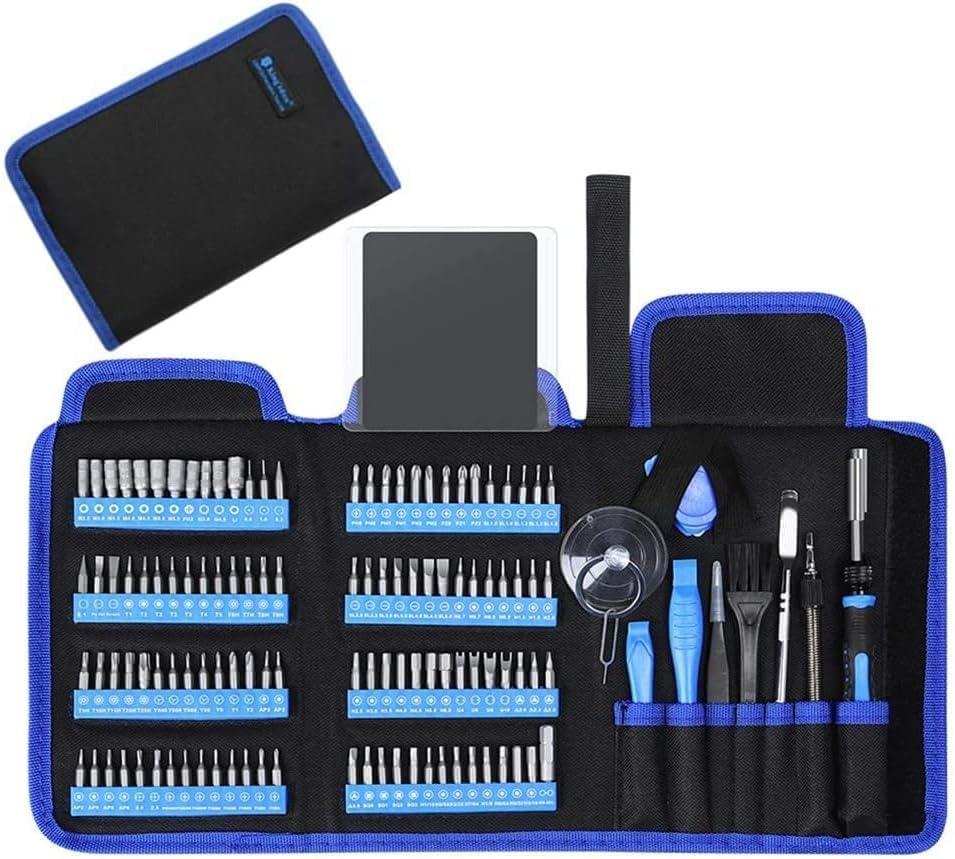 Precision Screwdriver Set with 112 Magnetic Special Screwdriver Bits, Screwdriver, Non-Slip Handle, (112)
Precision Screwdriver Set with 112 Magnetic Special Screwdriver Bits, Screwdriver, Non-Slip Handle, (112)