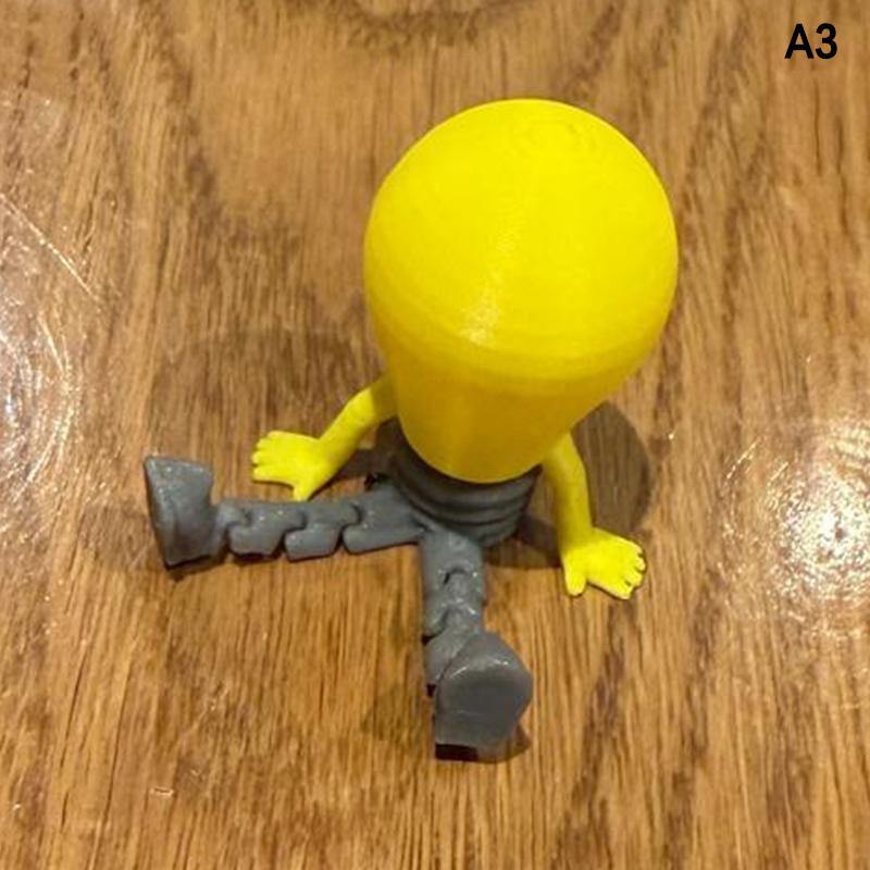 New 3D Printed Glowing Bulb Figurine Luminous Sitting Figure Ornament For Car Interior Decor, Home Office Desktop Decoration
New 3D Printed Glowing Bulb Figurine Luminous Sitting Figure Ornament For Car Interior Decor, Home Office Desktop Decoration