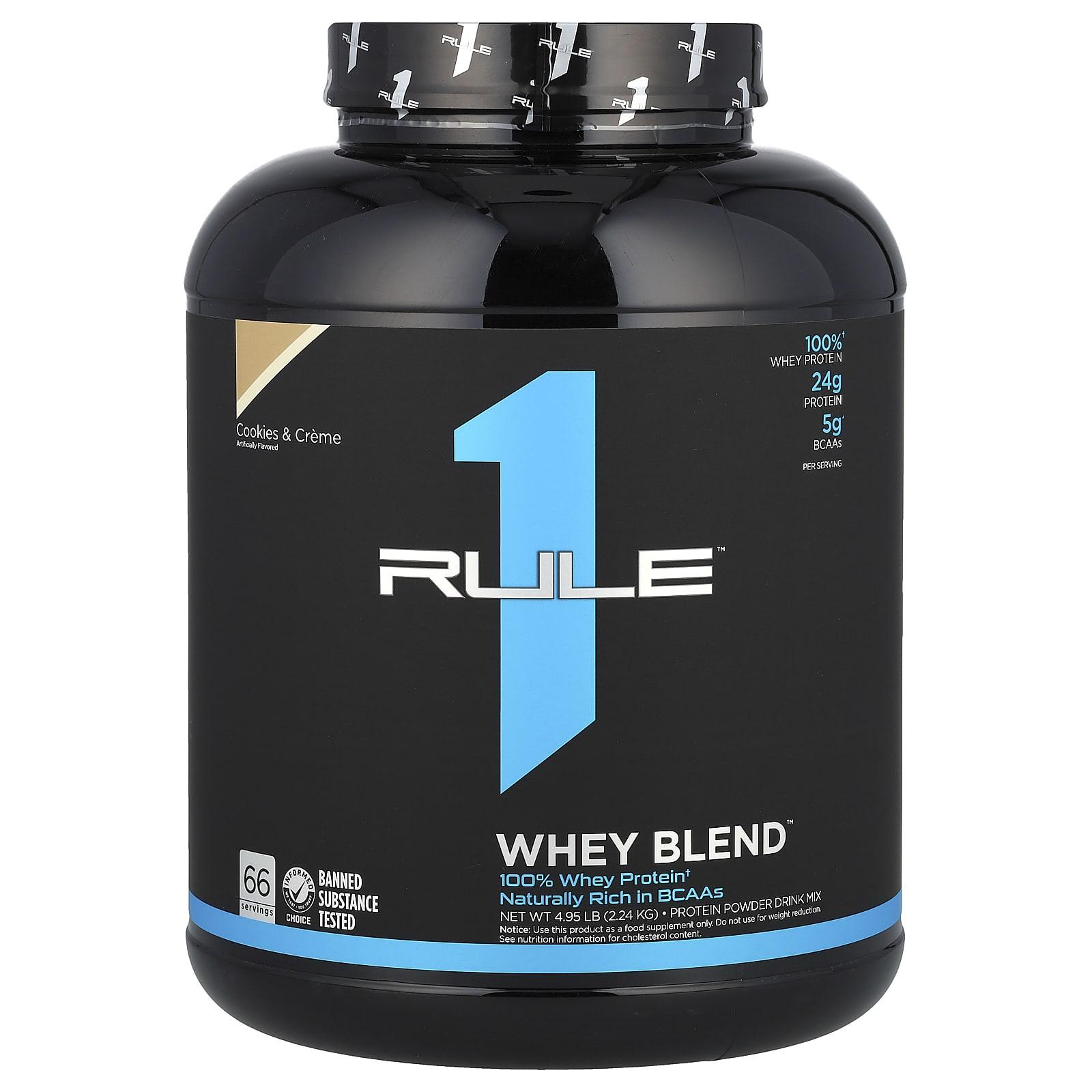 Rule One Proteins, Whey Blend Protein Powder Drink Mix, Cookies & Cream, 4.95 lb (2.24 kg)
Rule One Proteins, Whey Blend Protein Powder Drink Mix, Cookies & Cream, 4.95 lb (2.24 kg)