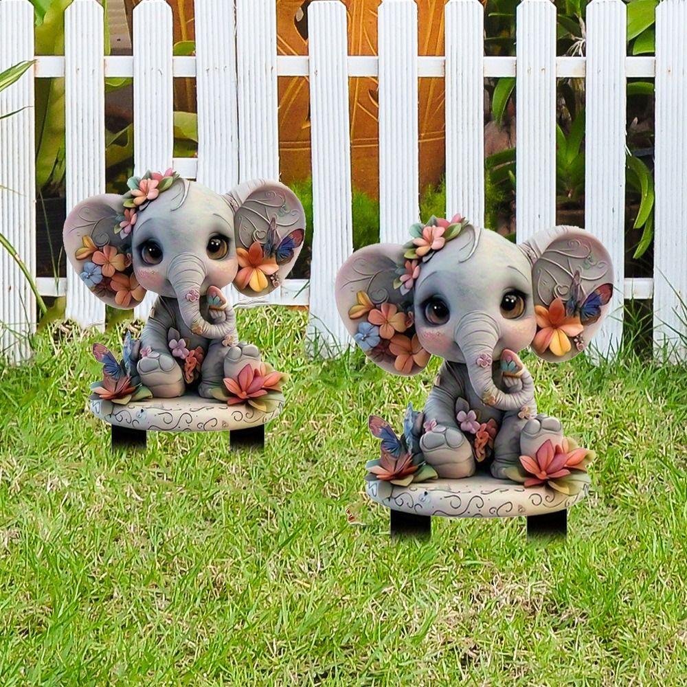 Acrylic Elephant Floor Plugs Cute 2D Flat Elephant Sign Creative Elephant Statue Stake Lawn серый
Acrylic Elephant Floor Plugs Cute 2D Flat Elephant Sign Creative Elephant Statue Stake Lawn серый