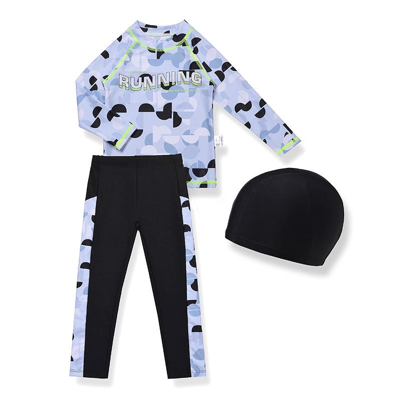 Camouflage Boys Long Sleeve Two-Piece Quick-Dry Swimsuit with Sun Protection 140 (Height 130cm, Weight up to 27kg)
Camouflage Boys Long Sleeve Two-Piece Quick-Dry Swimsuit with Sun Protection 140 (Height 130cm, Weight up to 27kg)