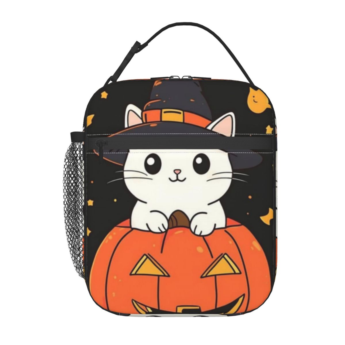 Cute Kitten And Pumpkin Lantern Pattern Insulated Lunch Bag for Women Children Portable Food Boxes Thermal Lunch Box Tote One Size
Cute Kitten And Pumpkin Lantern Pattern Insulated Lunch Bag for Women Children Portable Food Boxes Thermal Lunch Box Tote One Size
