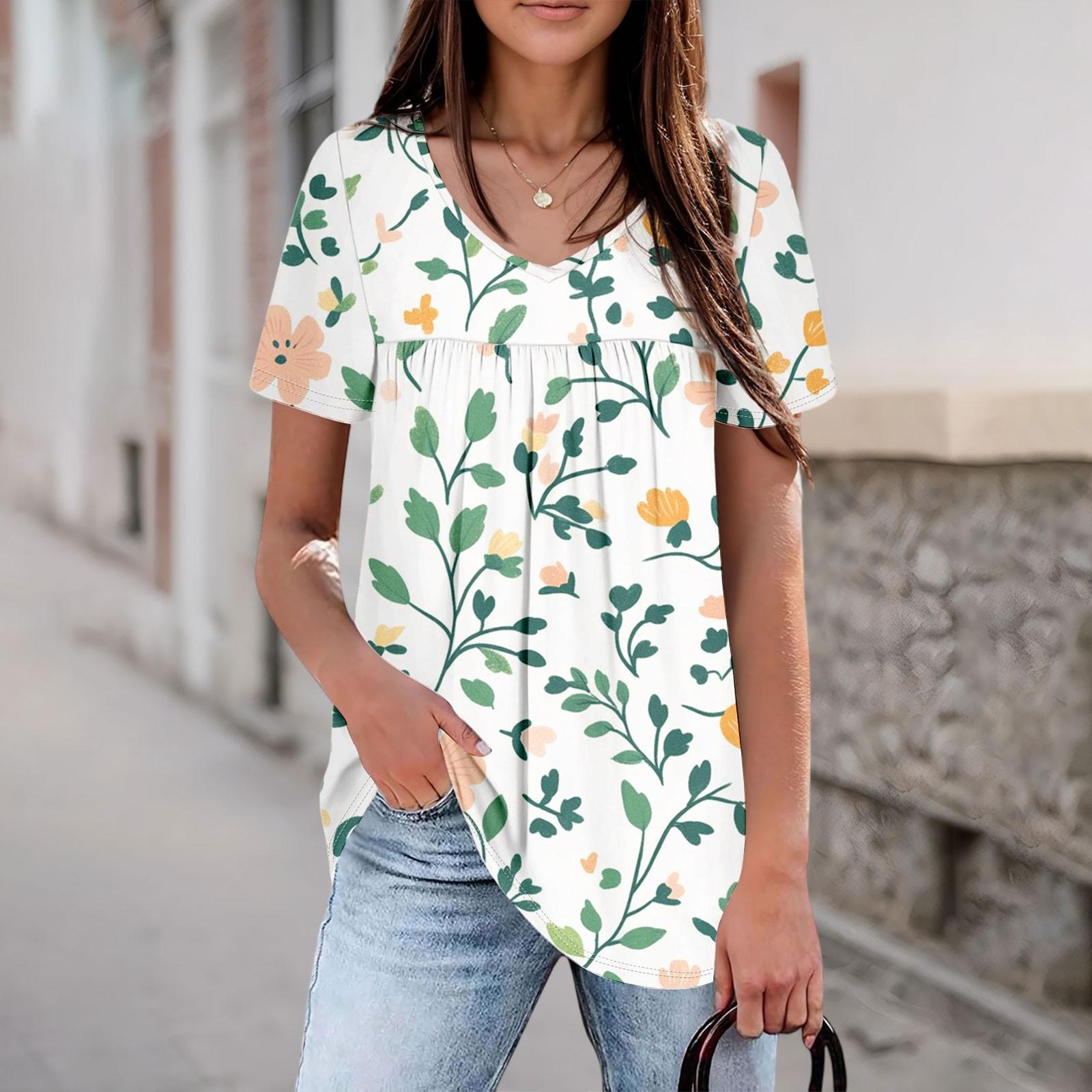 Жіночий повсякденний топ з V-подібним вирізом, короткими рукавами та плісуванням на грудях XXL зелений
Жіночий повсякденний топ з V-подібним вирізом, короткими рукавами та плісуванням на грудях XXL зелений