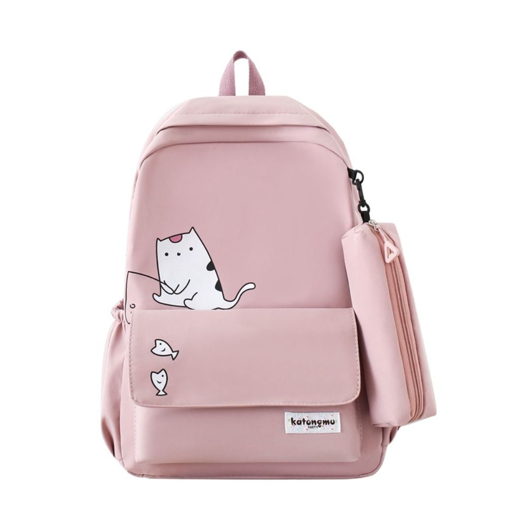 Fashion Cat Printed Students Backpack Nylon Shoulder Bag Fashion Students School Bags Girls Style D
Fashion Cat Printed Students Backpack Nylon Shoulder Bag Fashion Students School Bags Girls Style D