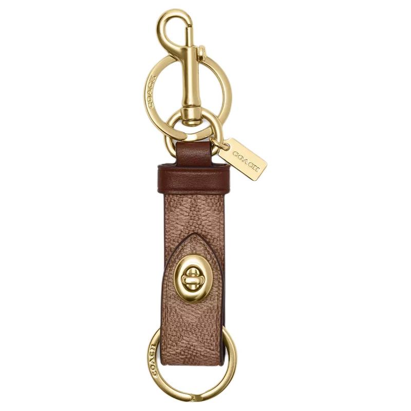 COACH Trigger ogo Pendant Snap Coated Canvas Keychain Bag Periphery Mini Women s Gold and Tan Gold and tan золотий
COACH Trigger ogo Pendant Snap Coated Canvas Keychain Bag Periphery Mini Women s Gold and Tan Gold and tan золотий