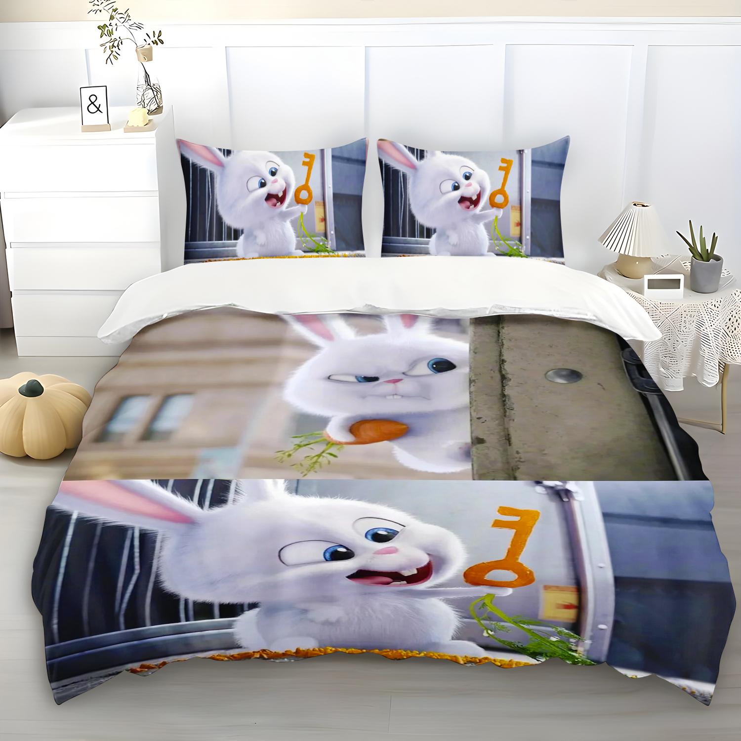 Anime Duvet Cover Rabbit Boss Cartoon The Secret Life of Pets Pillowcase Set Adult Bedroom Children Comforter Bedding 135x200cm
Anime Duvet Cover Rabbit Boss Cartoon The Secret Life of Pets Pillowcase Set Adult Bedroom Children Comforter Bedding 135x200cm