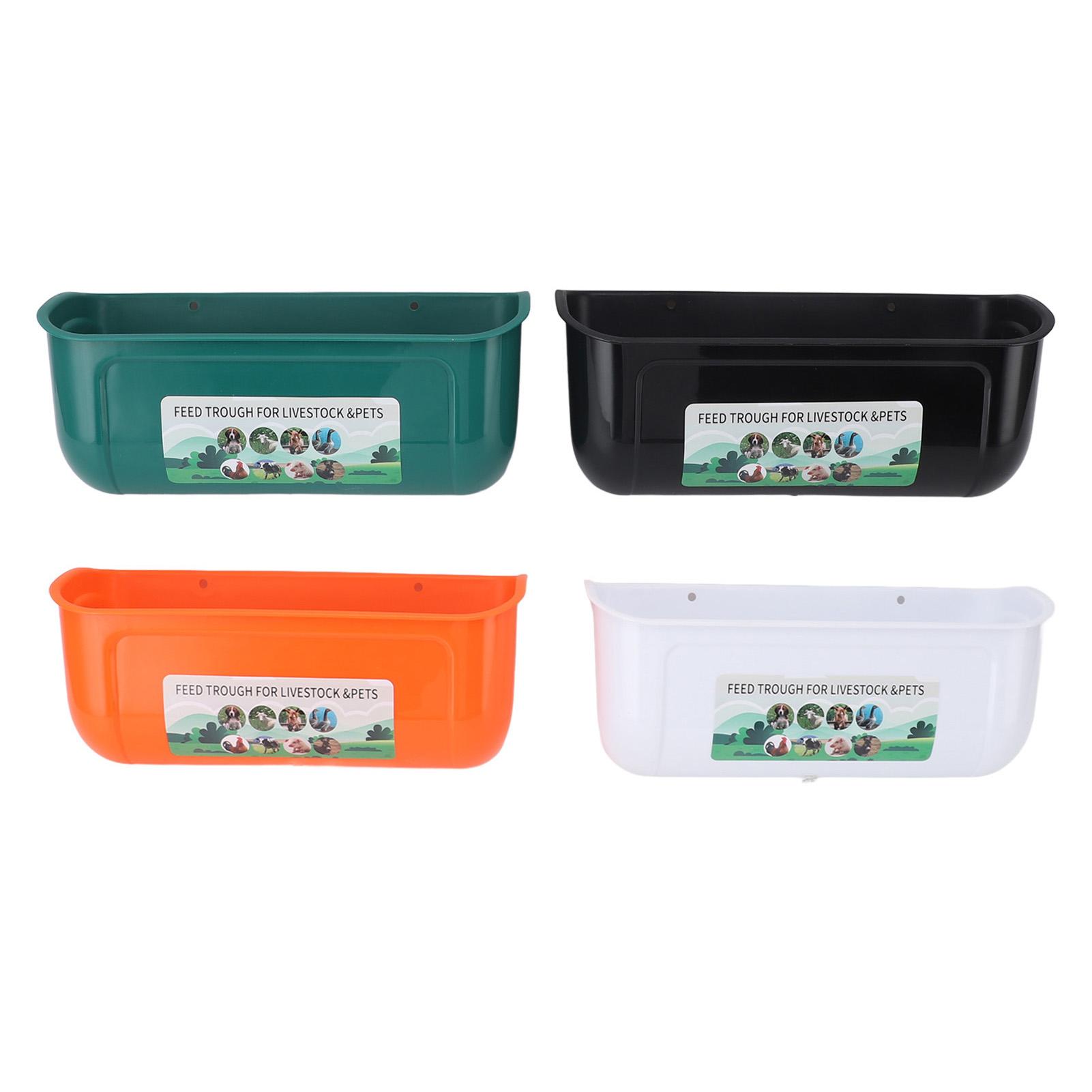 4Pcs Feed Trough Large Capacity Fence Hanging PP Plastic for Livestock Goats Pets Chicken Feeder
4Pcs Feed Trough Large Capacity Fence Hanging PP Plastic for Livestock Goats Pets Chicken Feeder