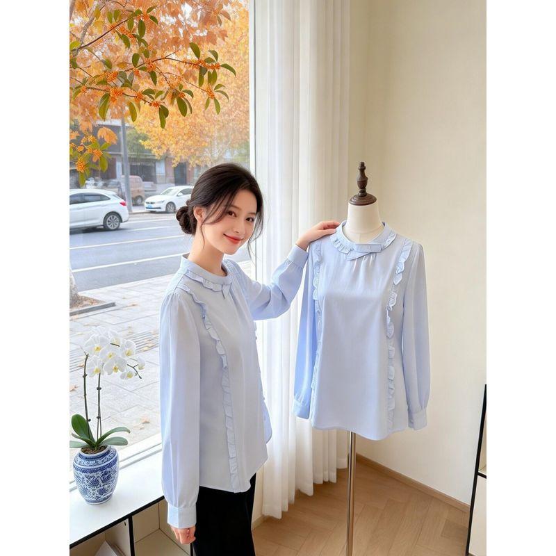 Commuting-Friendly, Versatile, Fashionable Design, Stylish Tops, European Brand, 2026 Spring New Long-Sleeve Women s Clothing Blue S
Commuting-Friendly, Versatile, Fashionable Design, Stylish Tops, European Brand, 2026 Spring New Long-Sleeve Women s Clothing Blue S