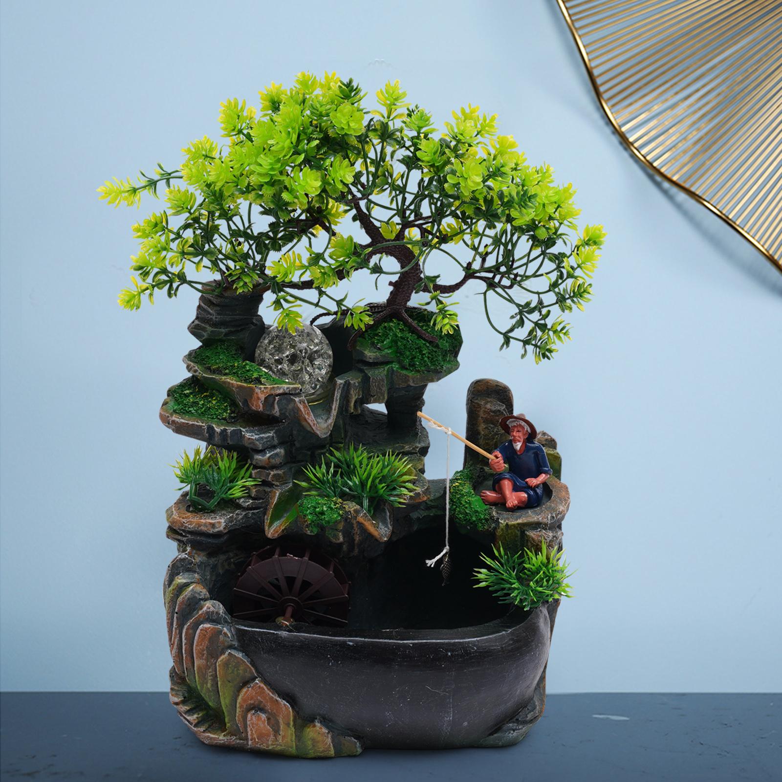 No Fog + Fishing Old Man Mini Mountain Fountain, Resin Zen Tabletop Waterfall Decor with Hidden Wiring, Stable Solid Base
No Fog + Fishing Old Man Mini Mountain Fountain, Resin Zen Tabletop Waterfall Decor with Hidden Wiring, Stable Solid Base
