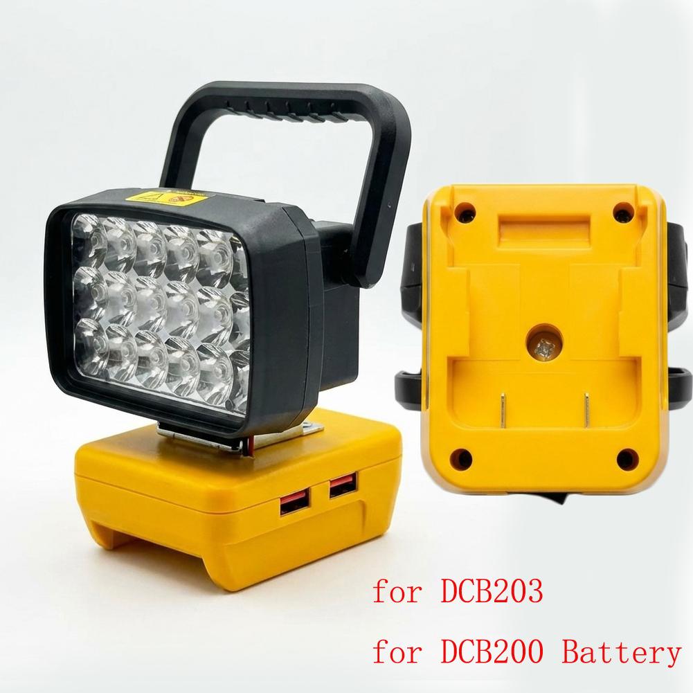18 LED Beads Work Light Spotlight With Dual USB Output For DCB200 For DCB203 Battery For Outdoor Camping Car Repairs Lighting China Mainland
18 LED Beads Work Light Spotlight With Dual USB Output For DCB200 For DCB203 Battery For Outdoor Camping Car Repairs Lighting China Mainland