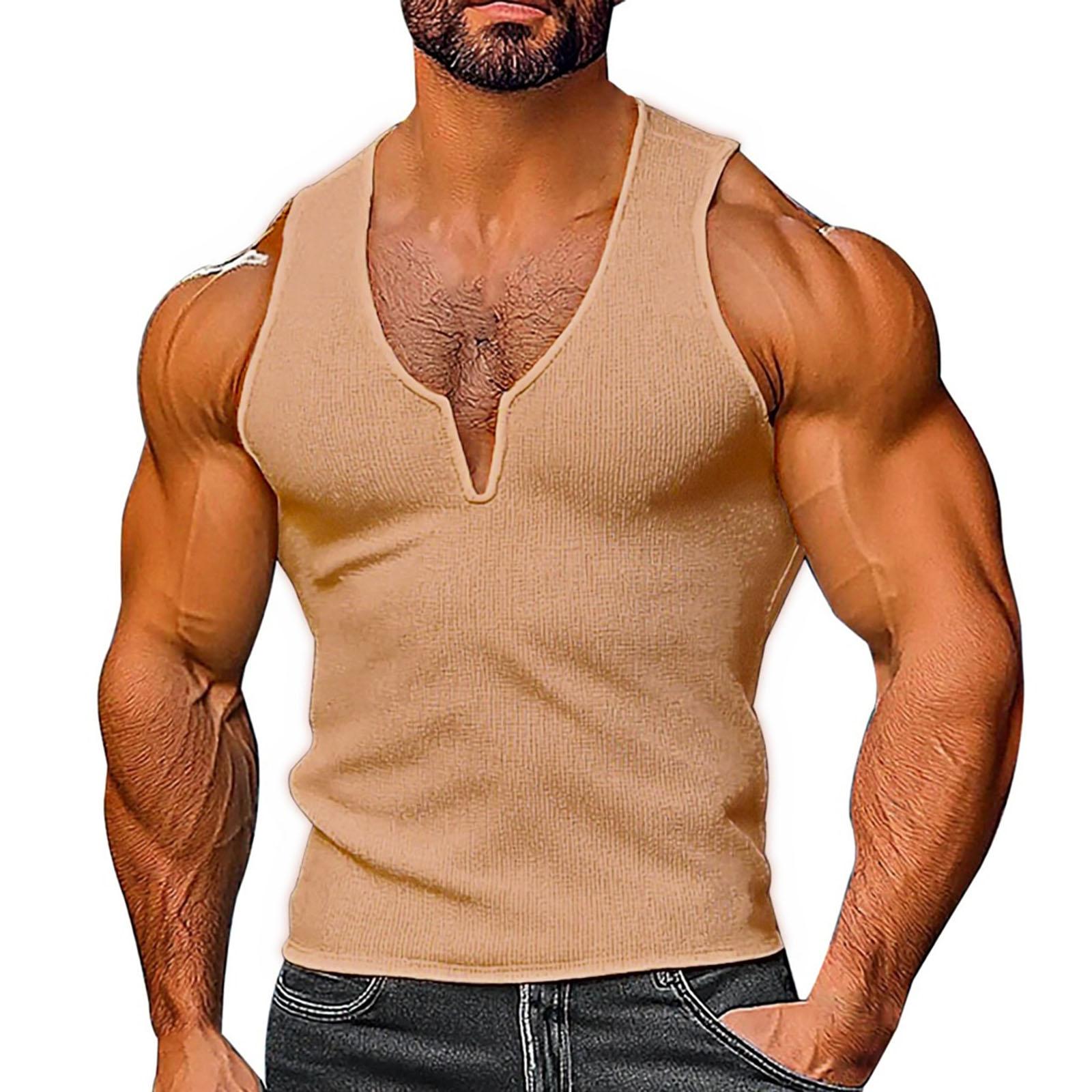 Men V-Neck Leisure Sleeveless Vest XXL
Men V-Neck Leisure Sleeveless Vest XXL