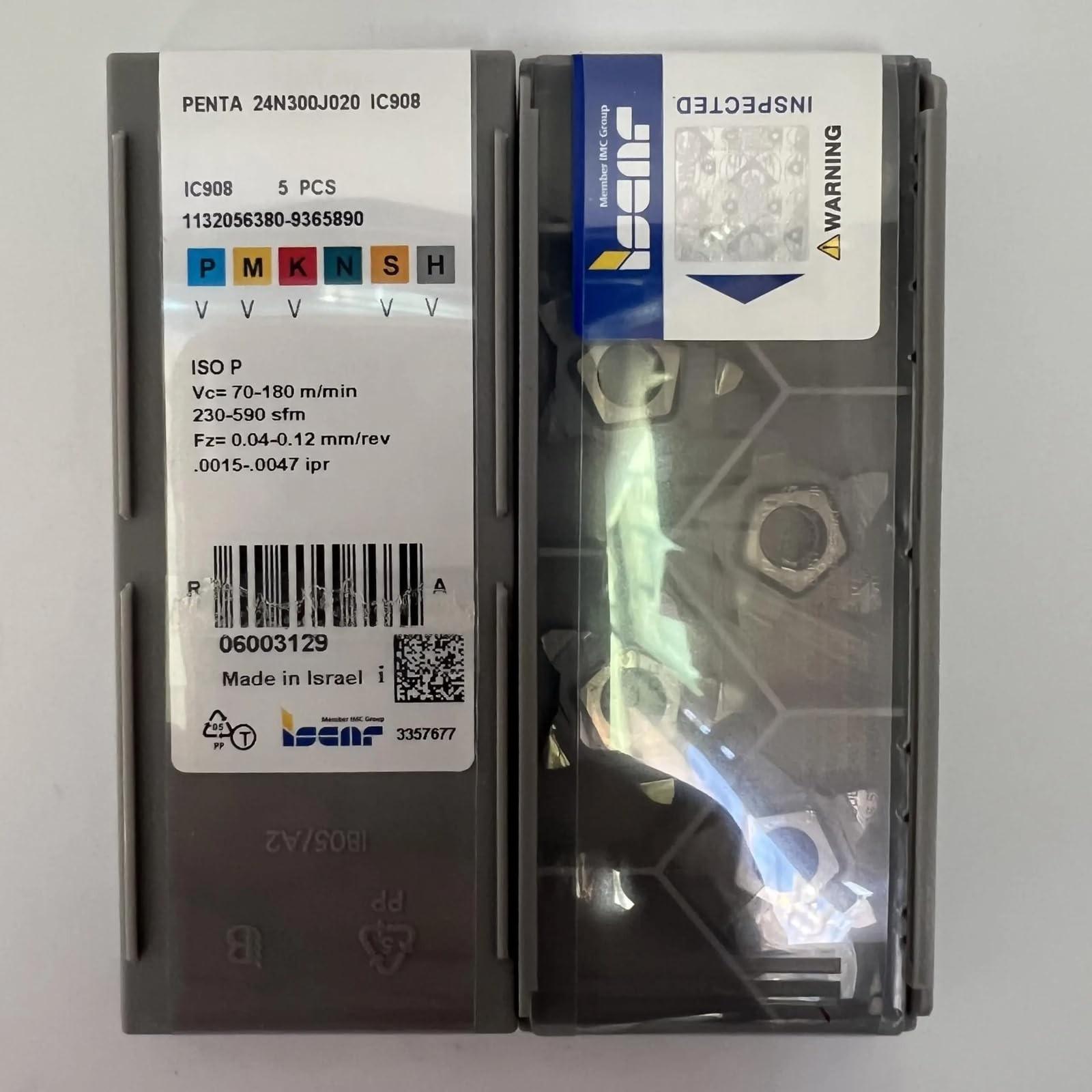 ISCAR / PENTA24N300J020 IC908 /Industrial indexable Carbide Inserts 5 PCS
ISCAR / PENTA24N300J020 IC908 /Industrial indexable Carbide Inserts 5 PCS