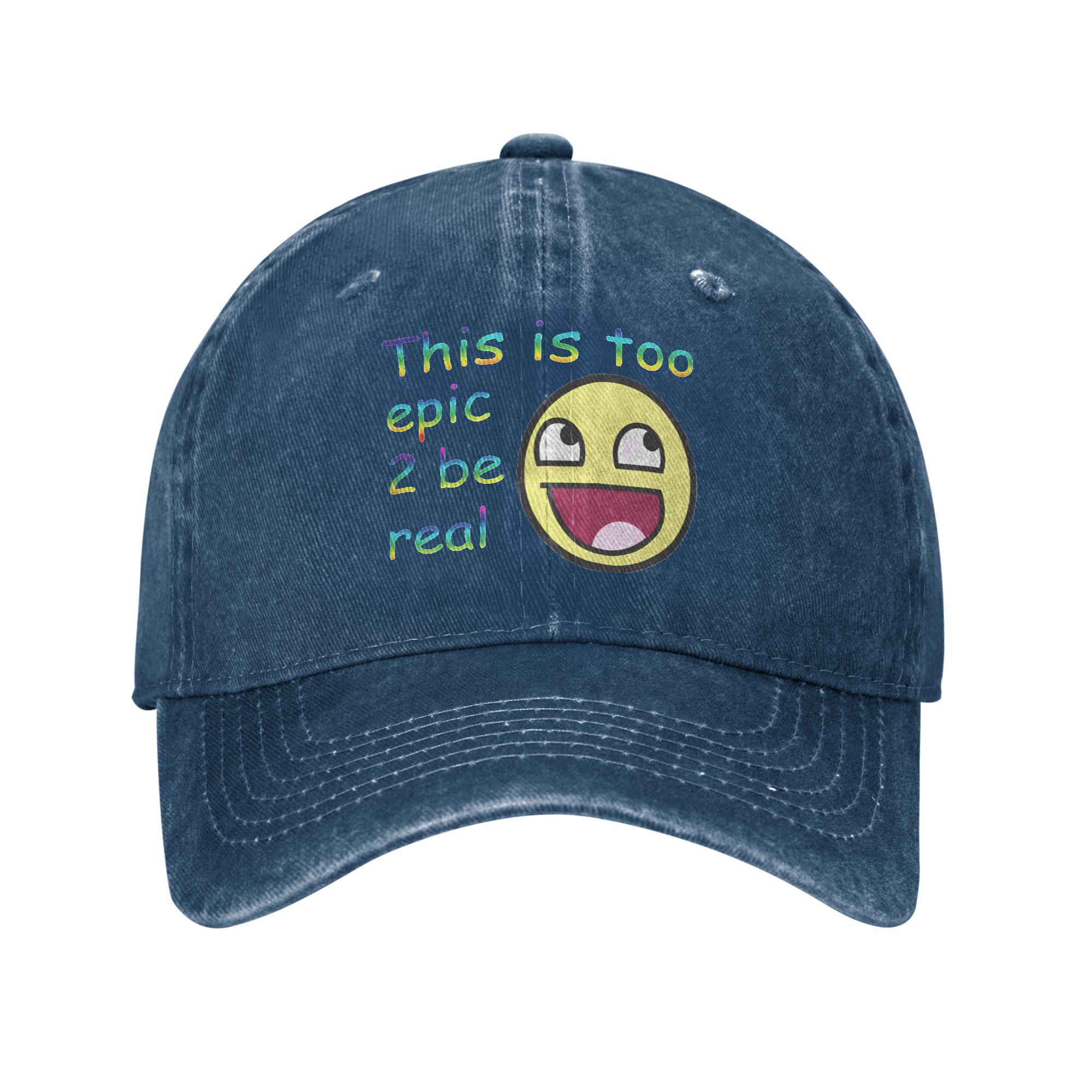 Baseball Cap This Is Too Epic 2 Be Real Summer Stylish Hip Hop Hats Couple Unisex Design Running Hippie Adjustable Baseball Caps One Size
Baseball Cap This Is Too Epic 2 Be Real Summer Stylish Hip Hop Hats Couple Unisex Design Running Hippie Adjustable Baseball Caps One Size