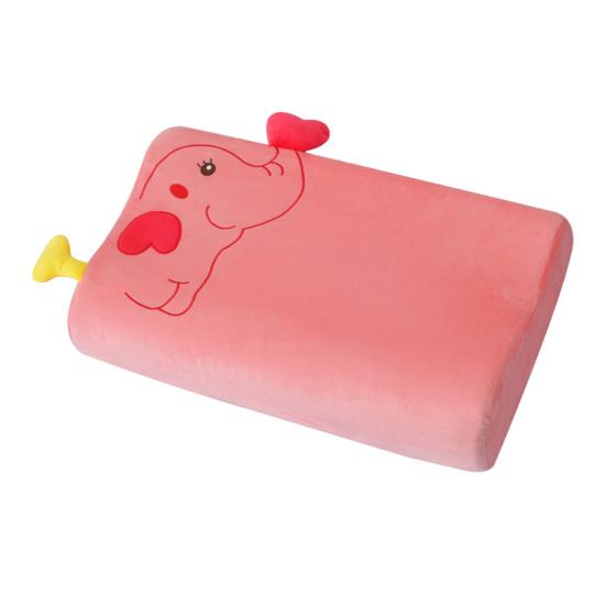 Подушка Yousheng эргономичная детская волнистая клиновидная форма мягкая и эластичная пена с эффектом памяти с вышивкой из мультфильмов, моющийся чехол, поддерживающая подушка для лучшего качества сна S Elephant