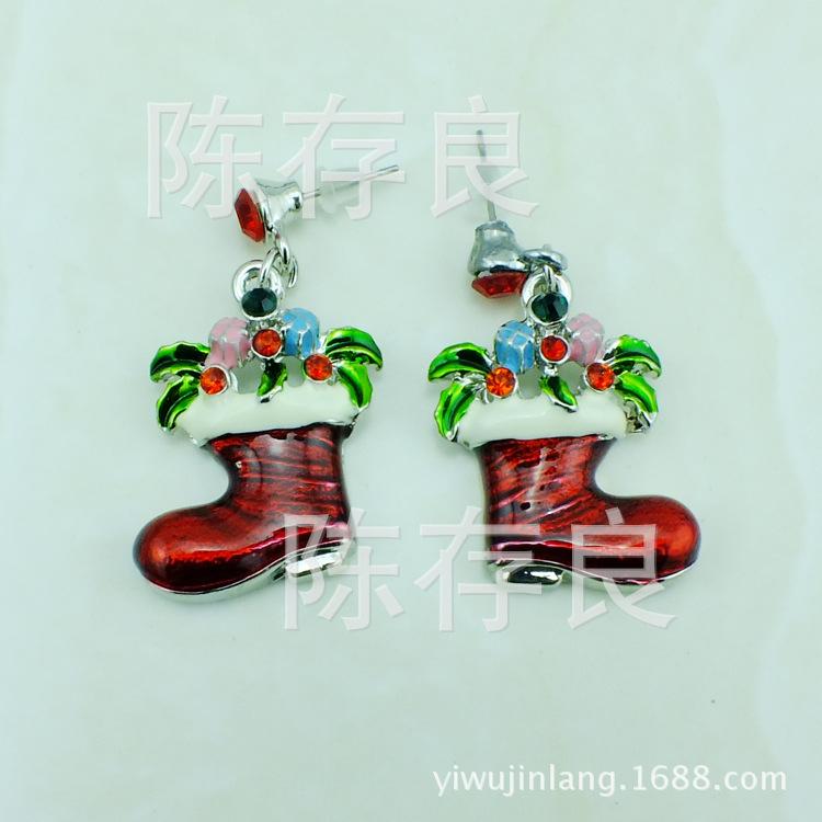 Красные эмалевые рождественские серьги - Европейская и американская мода 25x30mm
Красные эмалевые рождественские серьги - Европейская и американская мода 25x30mm