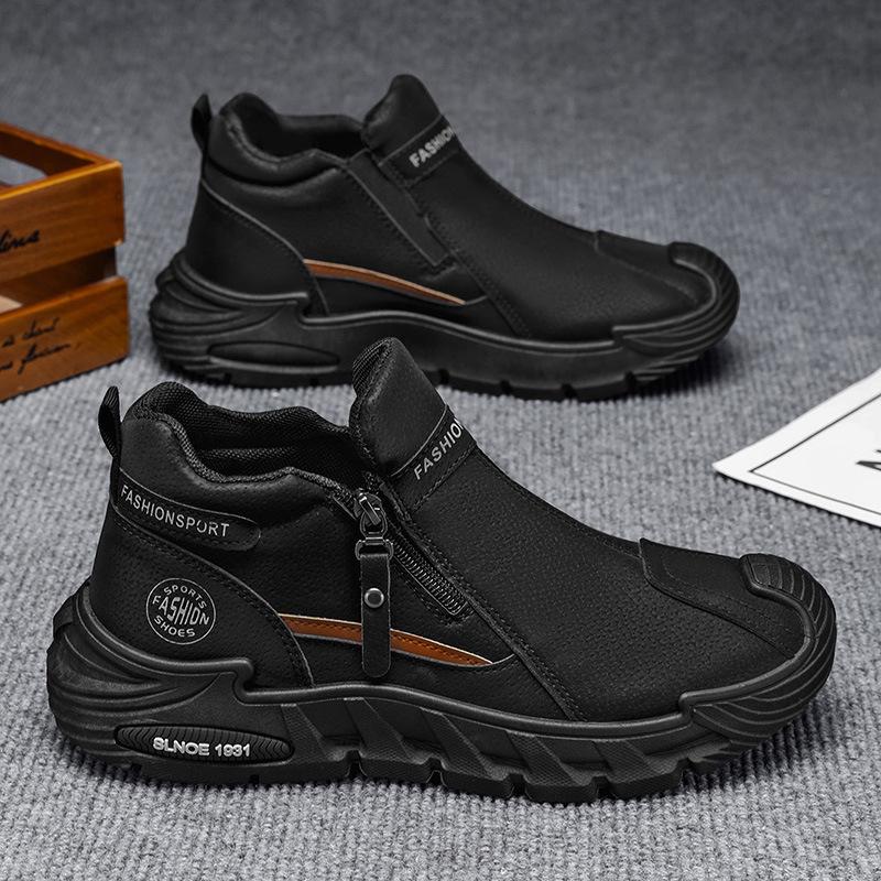Autumn new men s non-slip and versatile men s shoes high-top zipper platform casual shoes 44
Autumn new men s non-slip and versatile men s shoes high-top zipper platform casual shoes 44