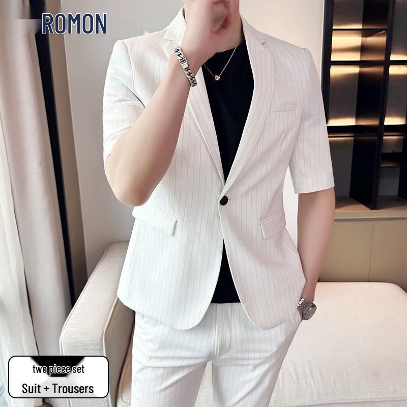 ROMON Men s Summer 3/4 Sleeve Suit Set 50
ROMON Men s Summer 3/4 Sleeve Suit Set 50
