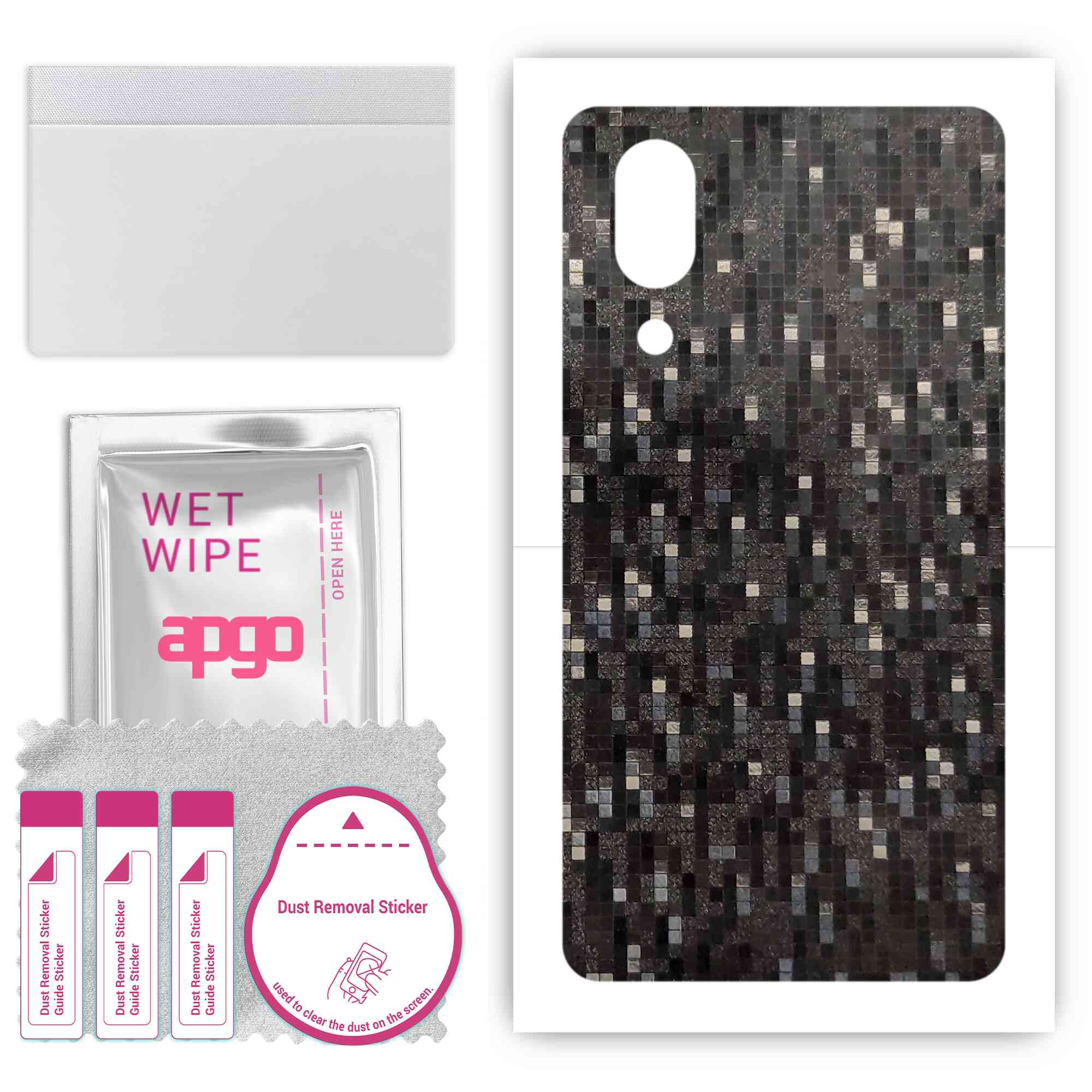 apgo Protective Skin Sticker for the back compatible with Sharp Aquos S3, Wrap Film, Foil, Vinyl - Pattern Carbon Black Pixel
apgo Protective Skin Sticker for the back compatible with Sharp Aquos S3, Wrap Film, Foil, Vinyl - Pattern Carbon Black Pixel