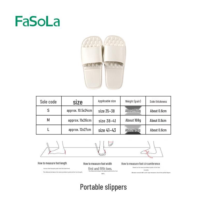 FaSoLa Foldable Lightweight Non-Slip Waterproof Slippers for Men & Women – Space-Saving, Odor-Resistant Travel Footwear M (38-41)
FaSoLa Foldable Lightweight Non-Slip Waterproof Slippers for Men & Women – Space-Saving, Odor-Resistant Travel Footwear M (38-41)