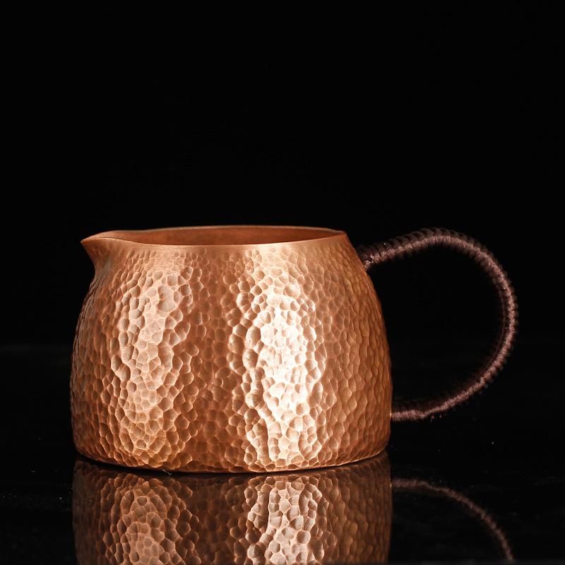 Home Handmade Pure Copper Teapot With Hammer Pattern Purple Copper Teapot, 300Ml Small Pure Copper Kung Fu Tea Set
Home Handmade Pure Copper Teapot With Hammer Pattern Purple Copper Teapot, 300Ml Small Pure Copper Kung Fu Tea Set