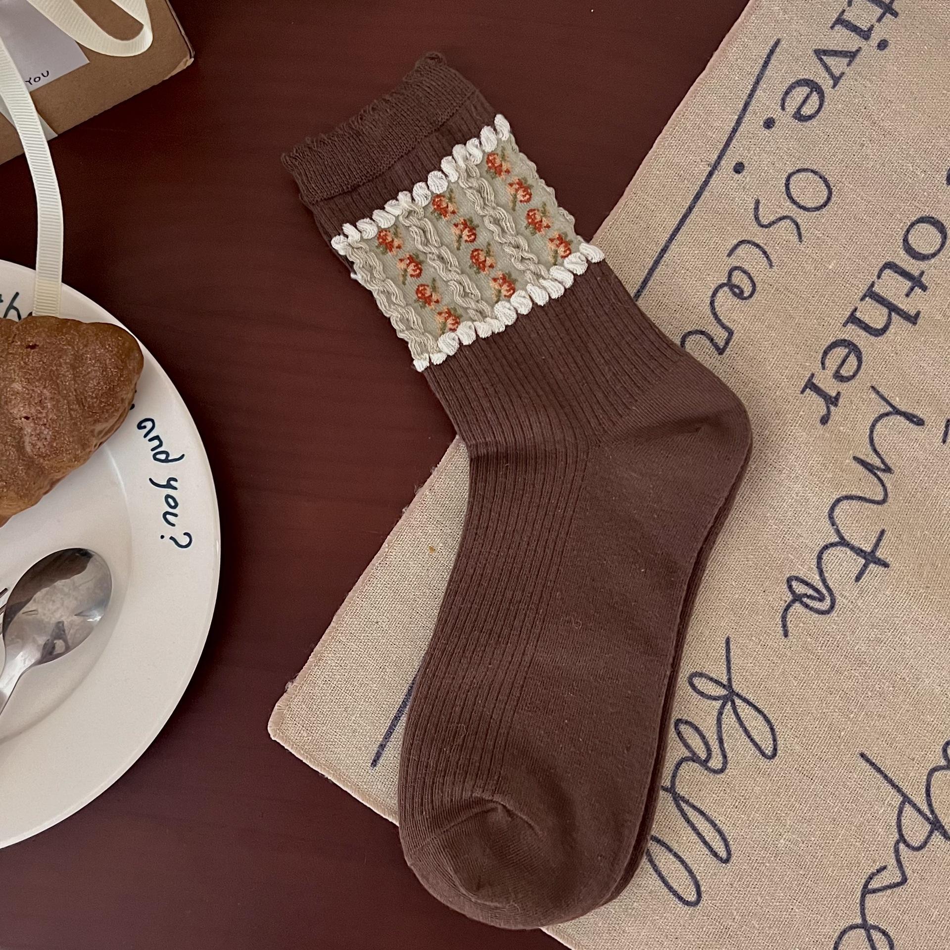 Женские носки в японском стиле с цветочной вышивкой в стиле Харадзюку, ретро носки для экипажа, женские милые носки в стиле Лолиты Kawaii с животными, новая мода
Женские носки в японском стиле с цветочной вышивкой в стиле Харадзюку, ретро носки для экипажа, женские милые носки в стиле Лолиты Kawaii с животными, новая мода