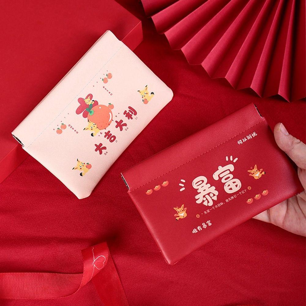 Pu Leather Mini Cosmetic Bag New Year Red Glasses Bag Portable Makeup Bag Outdoor small-A
Pu Leather Mini Cosmetic Bag New Year Red Glasses Bag Portable Makeup Bag Outdoor small-A
