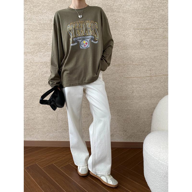 Sinan Blogger Retro Letter Print Slim Long Sleeve T-Shirt (SN6446) One Size зелёный
Sinan Blogger Retro Letter Print Slim Long Sleeve T-Shirt (SN6446) One Size зелёный