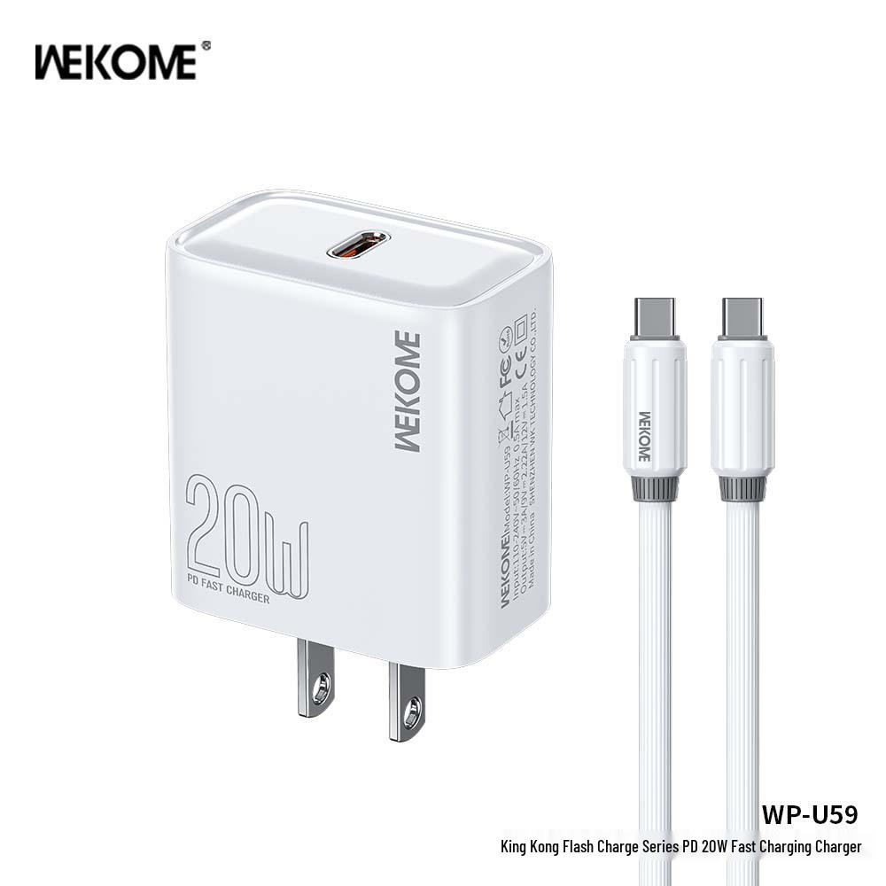 Wekome King Kong PD20W Fast Charging Phone Charger with Smart Power Identification.
Wekome King Kong PD20W Fast Charging Phone Charger with Smart Power Identification.