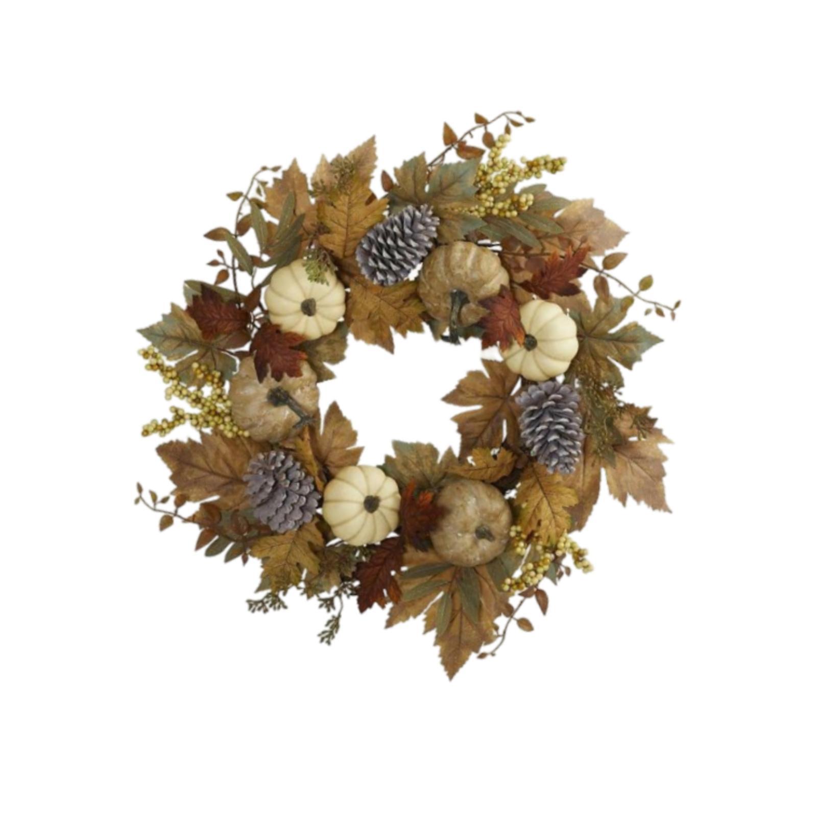 17.72inch Fall Wreath for Front Door Round with White Pumpkin for Holiday Indoor and Outdoor Living Room Housewarming Festival
17.72inch Fall Wreath for Front Door Round with White Pumpkin for Holiday Indoor and Outdoor Living Room Housewarming Festival