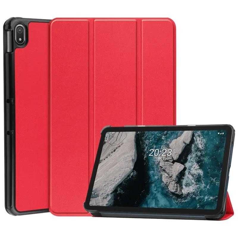 Smart Tri Fold Protective Skin Coque For Nokia T20 T 20 Tablet Funda For Nokia T20 Case 2021 10.4 inch PU Leather Cover + Stylus For Nokia T20 2021 червоний
Smart Tri Fold Protective Skin Coque For Nokia T20 T 20 Tablet Funda For Nokia T20 Case 2021 10.4 inch PU Leather Cover + Stylus For Nokia T20 2021 червоний