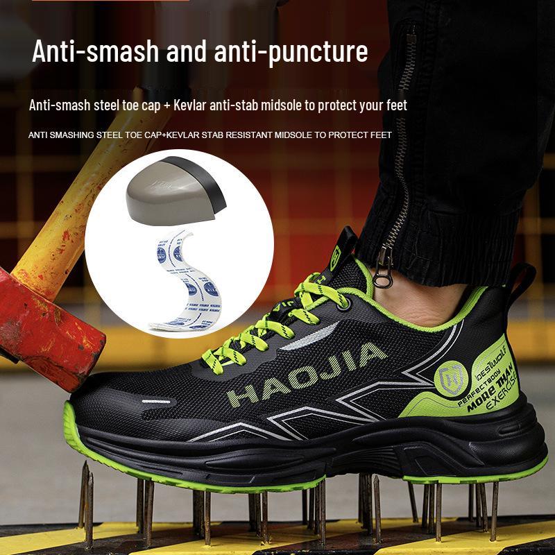 Легкая рабочая обувь со стальным подноском, защитой от ударов и проколов - Дышащая, удобная, нескользящая, износостойкая защитная обувь Green; 39
Легкая рабочая обувь со стальным подноском, защитой от ударов и проколов - Дышащая, удобная, нескользящая, износостойкая защитная обувь Green; 39