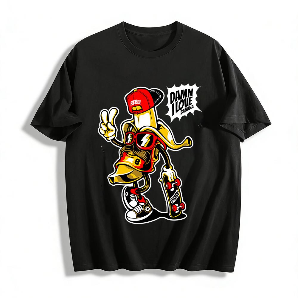 Rebel Banana Skateboard Print Casual Trendy Tee Pure cotton T-shirt 6XL
Rebel Banana Skateboard Print Casual Trendy Tee Pure cotton T-shirt 6XL