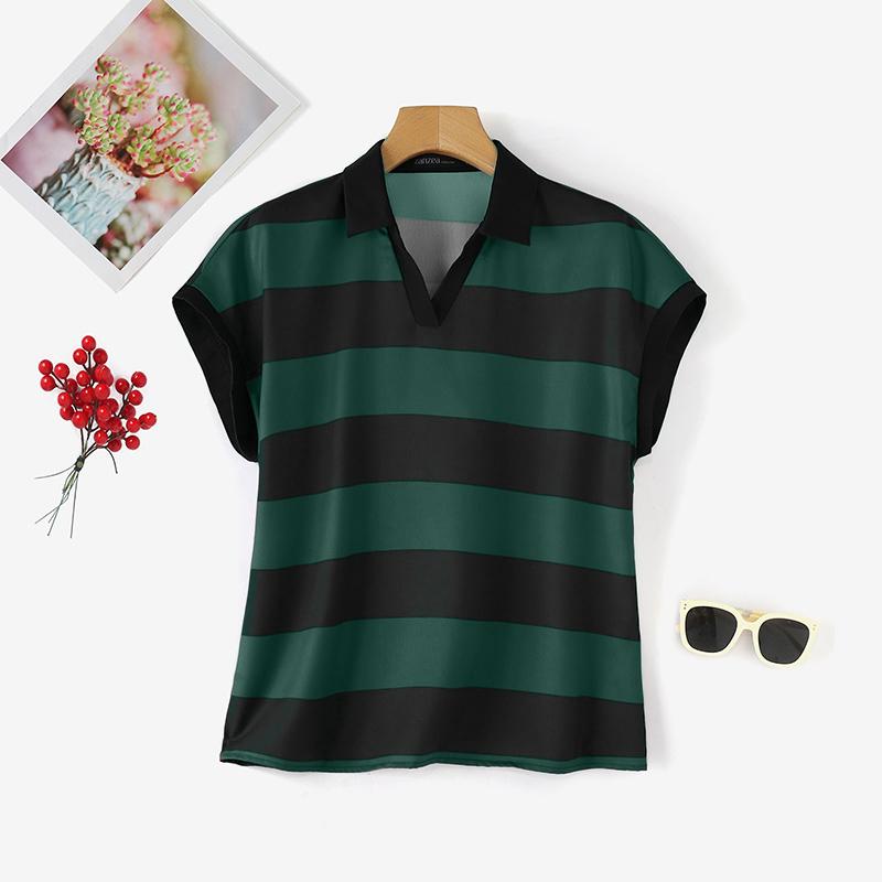 ZANZEA Женские летние полосатые майки без рукавов с лацканами 5XL темно-зеленого
ZANZEA Женские летние полосатые майки без рукавов с лацканами 5XL темно-зеленого