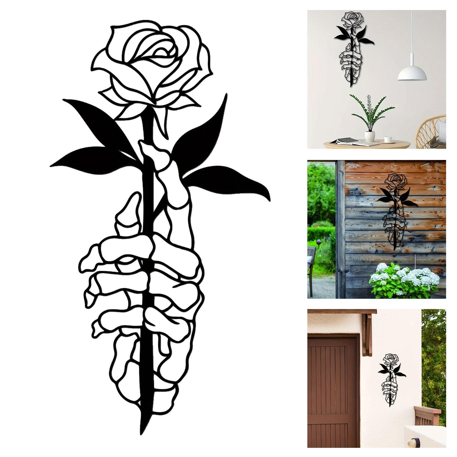 1pc Rose Metal Wall Stickers Hollow Delicate Home Living Room Decor Accessories Fashion Skeleton Hand Ornaments One Size чёрный
1pc Rose Metal Wall Stickers Hollow Delicate Home Living Room Decor Accessories Fashion Skeleton Hand Ornaments One Size чёрный