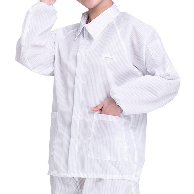 Унісекс антистатичний костюм для чистої кімнати
Унісекс антистатичний костюм для чистої кімнати