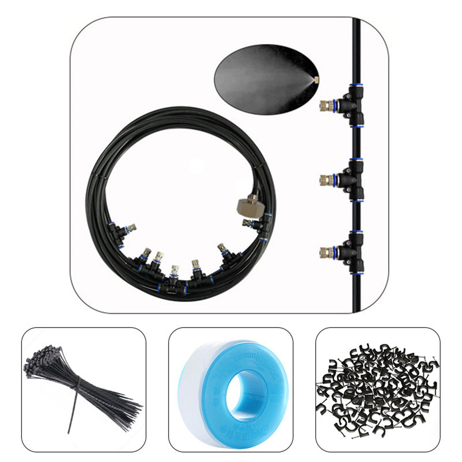 Система охлаждения туманом, регулируемый комплект шлангов для орошения на открытом воздухе, длина 60 футов, линия запотевания с 26 шт.
Система охлаждения туманом, регулируемый комплект шлангов для орошения на открытом воздухе, длина 60 футов, линия запотевания с 26 шт.