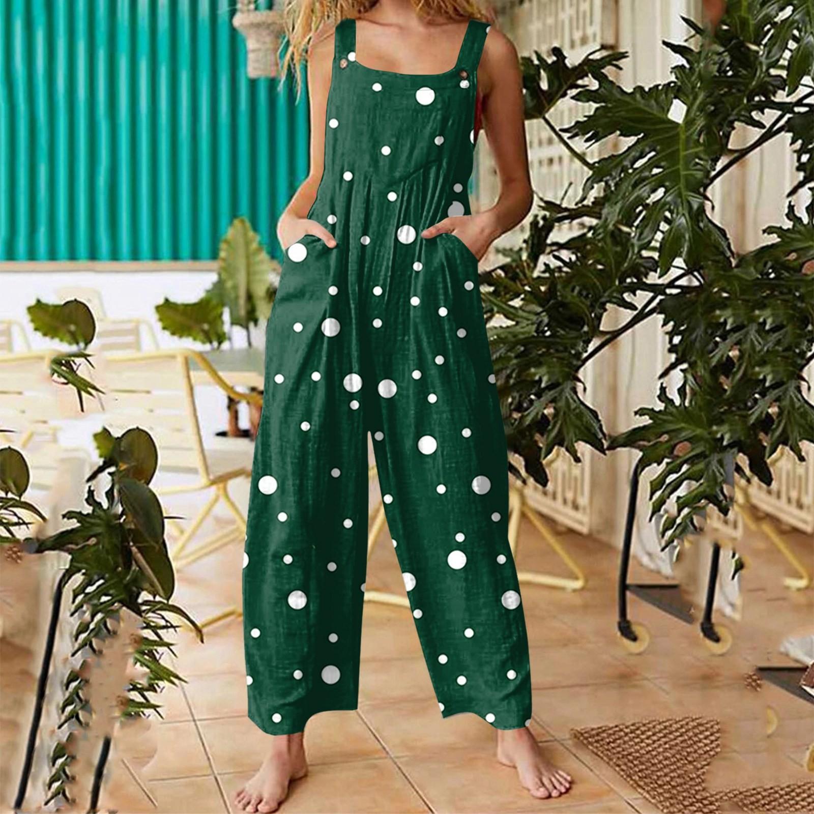 Women s Casual Jumpsuit Sleeveless Polka Dot Print Cotton Jumpsuit XXXXXL гарячі рожевого кольору
Women s Casual Jumpsuit Sleeveless Polka Dot Print Cotton Jumpsuit XXXXXL гарячі рожевого кольору