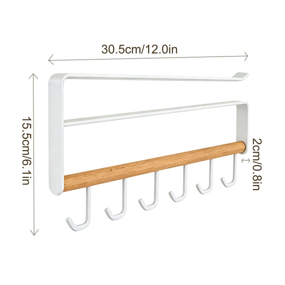 Mug Holder Under Cabinet Under Shelf 6 Hooks Storage Rack Kitchen Utensil/tie/belt/scarf Hanging Organizer Hanger білий
Mug Holder Under Cabinet Under Shelf 6 Hooks Storage Rack Kitchen Utensil/tie/belt/scarf Hanging Organizer Hanger білий