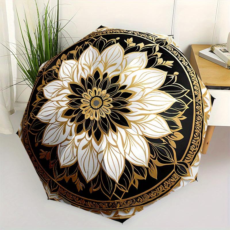 Mandala, Floral themed Eight rib Automatic Folding Umbrella Is Suitable for Both Men and Women, Making It A Perfect Christmas and Valentine
Mandala, Floral themed Eight rib Automatic Folding Umbrella Is Suitable for Both Men and Women, Making It A Perfect Christmas and Valentine