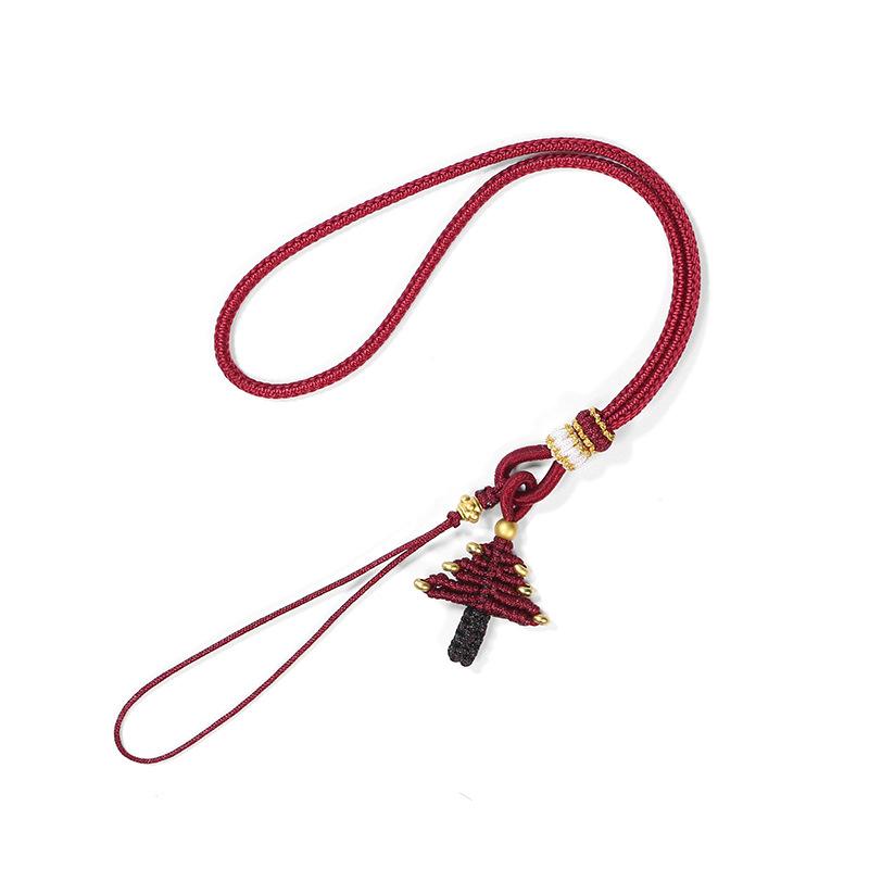Mini Christmas tree mobile phone pendant, woven rope hanging decoration, colorful handle piece hanging rope, homemade handmade
Mini Christmas tree mobile phone pendant, woven rope hanging decoration, colorful handle piece hanging rope, homemade handmade
