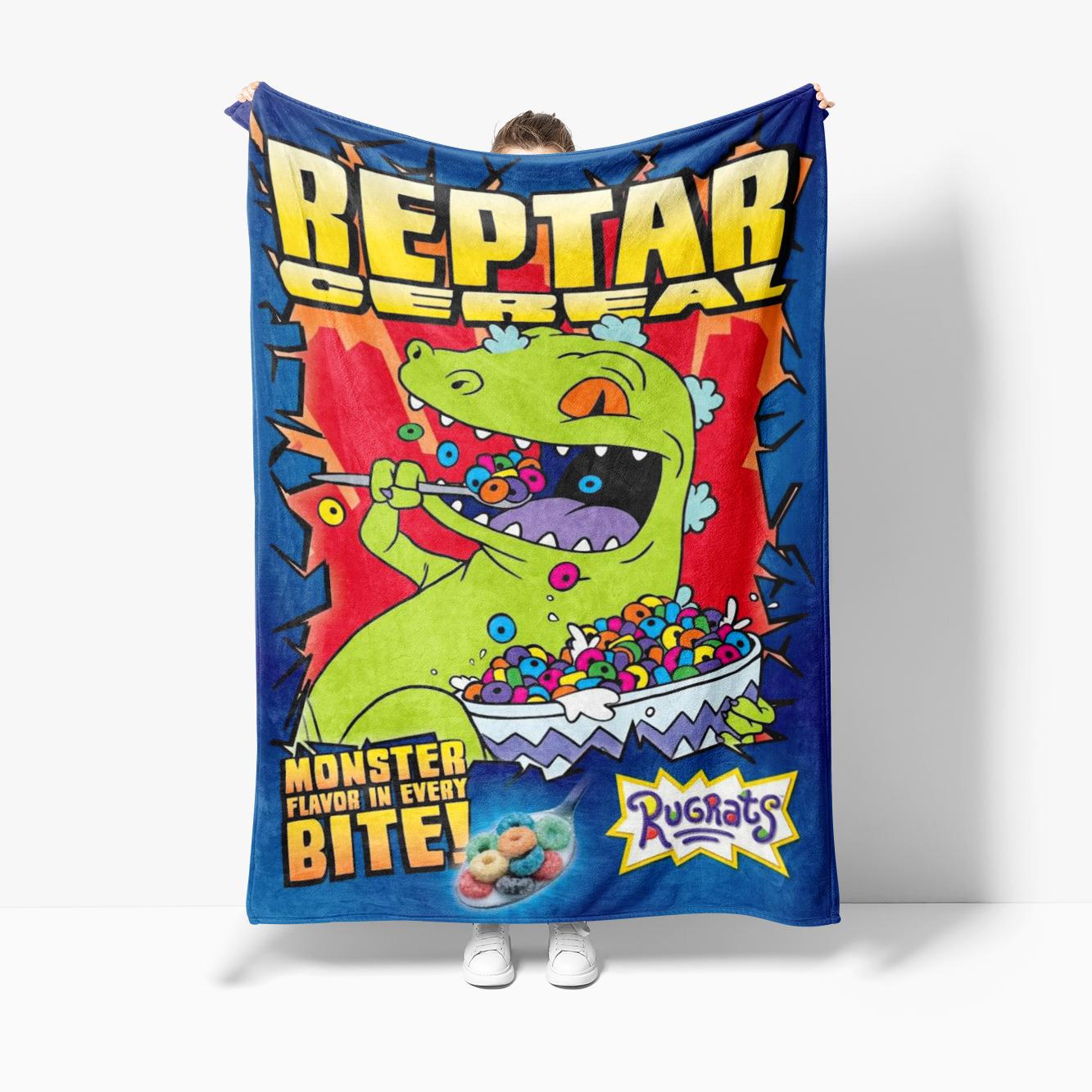 Reptar Rugrats Dinosaur Throw Blanket All-Season Comfort Soft Blankets Comfortable Blanket, Perfect for Sofa Bed and Travel 30x40in
Reptar Rugrats Dinosaur Throw Blanket All-Season Comfort Soft Blankets Comfortable Blanket, Perfect for Sofa Bed and Travel 30x40in